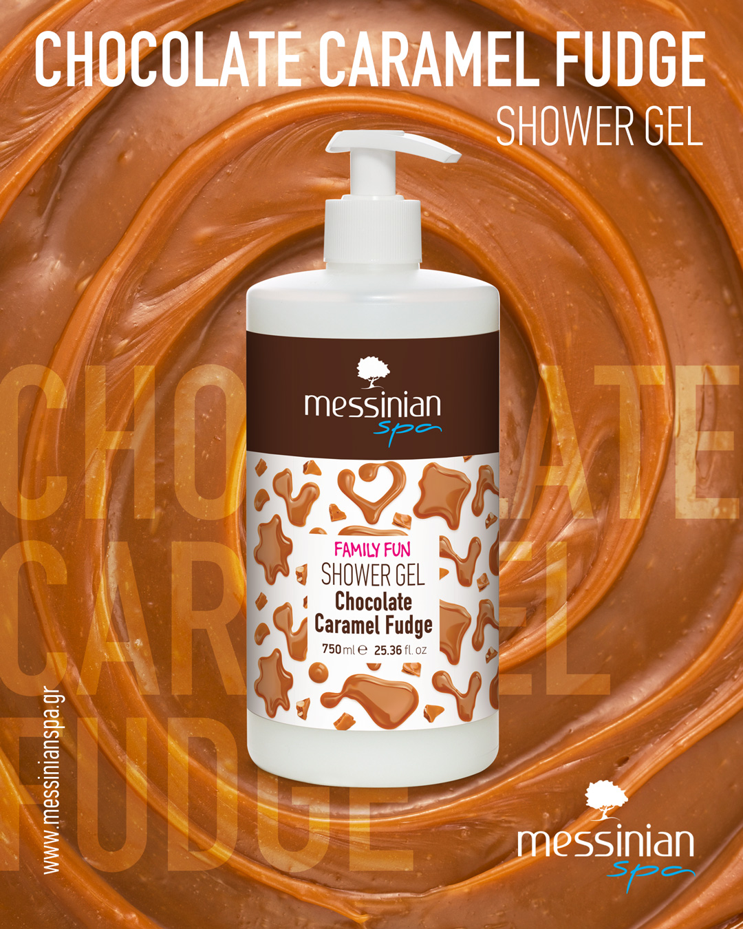 SHOWER GEL - Chocolate Caramel Fudge - 750ml