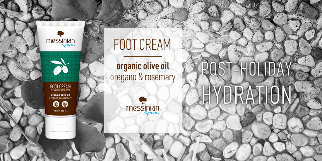 post - holiday hydration foot cream