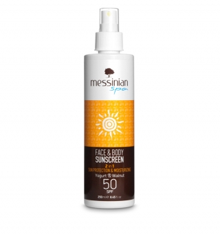 ΑΝΤΙΗΛΙΑΚΟ Γιαούρτι &amp; Καρύδι SPF 50 - 250ml