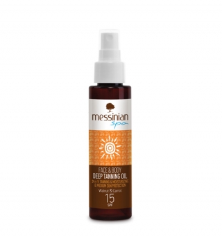 SUNSCREEN - DEEP TANNING OIL Walnut &amp; Carrot SPF 15 - 100ml