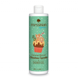 Caramel Biscuit Christmas Cupcake - Shower Gel